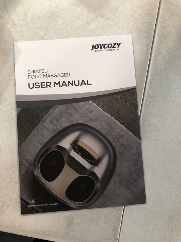 Photo 1 of JOYCOZY Foot Massager Machine with Heat, Gifts for Men and Women, Shiatsu Deep Kneading, Delivers Relief for Tired Muscles and Plantar Fasciitis, Fits Feet Up to Men Size 12