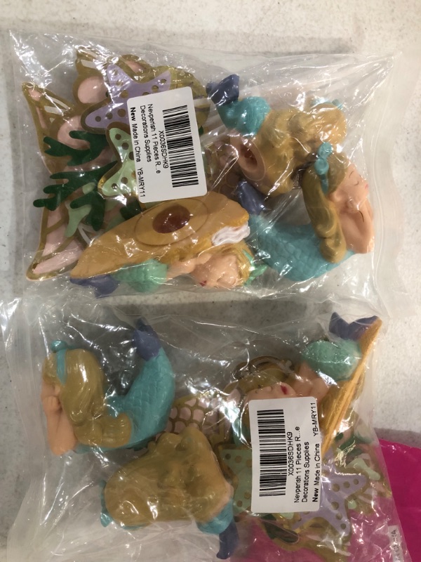 Photo 1 of Assorted Mini Mermaid Decor, 2 Pack