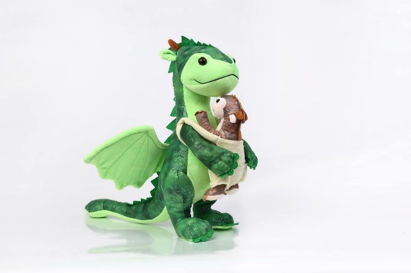 Photo 1 of Dinosaur Plush Stuffed Animal with Abdominal Pocket with Cute Little Dinosaur Baby in The Belly 14.5" for Boys and Girls