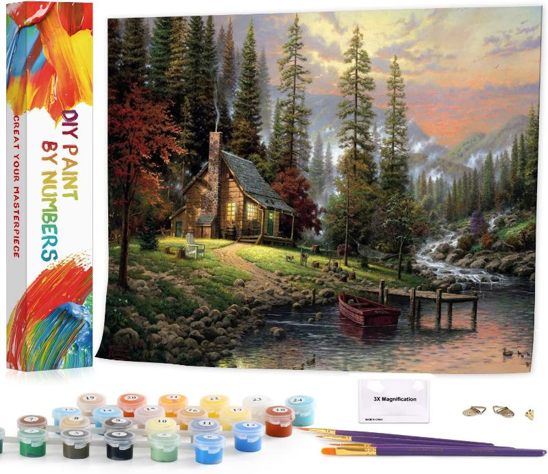 Photo 1 of **SEE NOTES**
LIUDAO Paint by Numbers for Adults Kids, 40X50