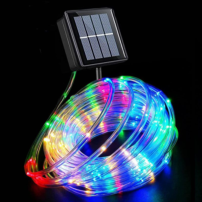 Photo 1 of **SEE NOTES**
YEGUO Camping Lights Solar, 72ft 200 LED Rope Lights Outdoor Waterproof, 8 Modes Solar (Multicolor)