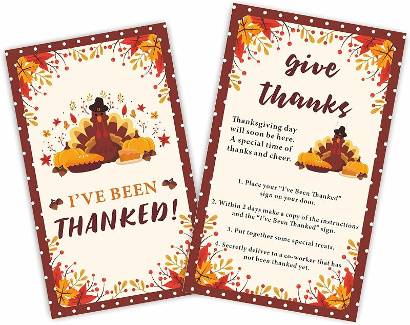 Photo 1 of **SEE NOTES**
Thanksgiving Party Game, Thanksgiving Supplies Decorations, I’ve Been GOBBLED, You’ve Been GOBBLED Game card sets, 40 cards(gej-004) (2 pack)