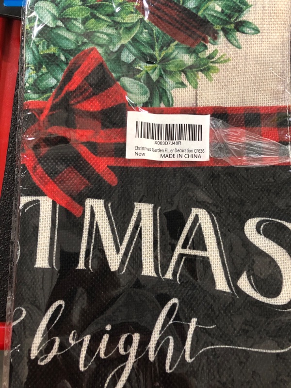 Photo 1 of **SEE NOTES**
Summer Christmas Garden Flag 12.5x18'' 