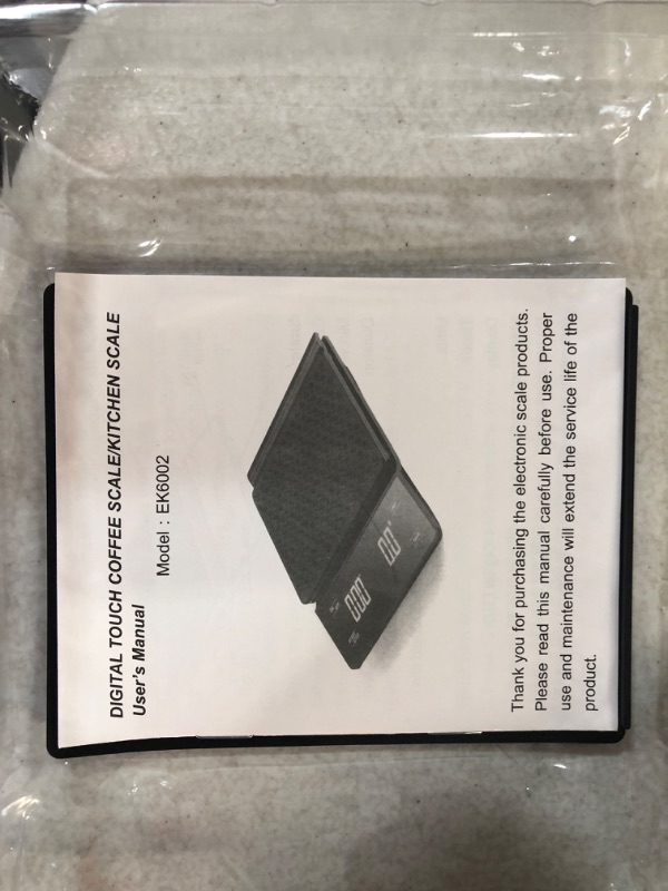 Photo 4 of **SEE NOTES**
KitchenTour Coffee Scale with Timer - Digital Multifunction Weighing Scale with 3kg/0.1g High Precision - Pour Over Drip - Espresso Scale with Bright LCD Display (Batteries )-Black