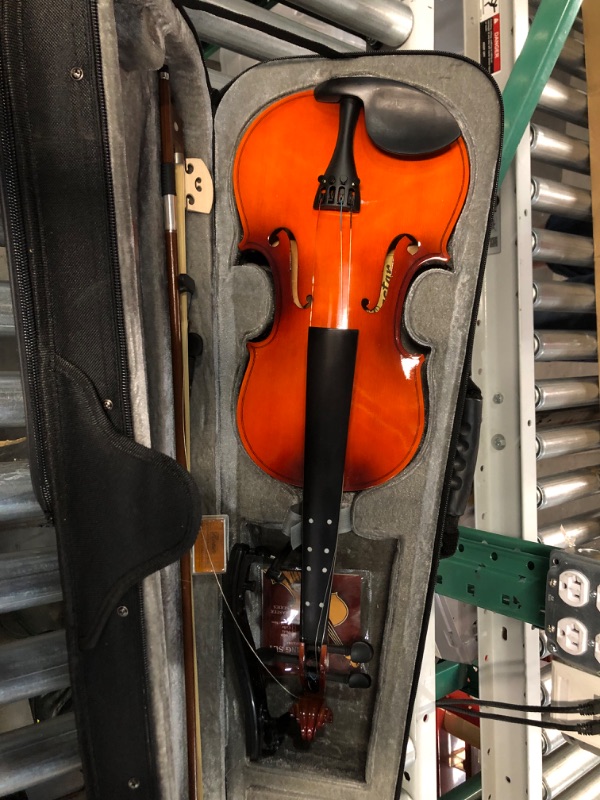 Photo 2 of **MINOR DAMAGE** Eastar Violin 4/4 Full Size,Violin Stand with Bow Holder