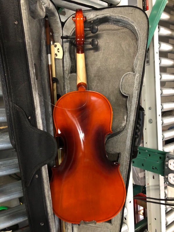 Photo 4 of **MINOR DAMAGE** Eastar Violin 4/4 Full Size,Violin Stand with Bow Holder