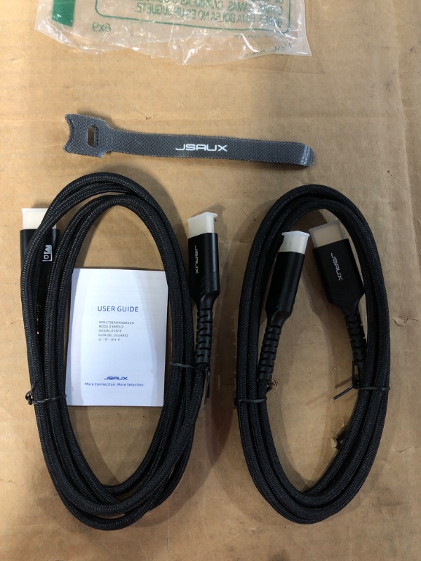 Photo 1 of JSAUX 4K HDMI Cable 2 Pack 6ft, 