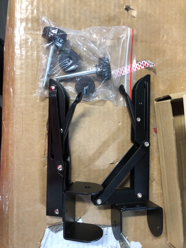 Photo 2 of  Black Paint Folding Shelf Brackets 