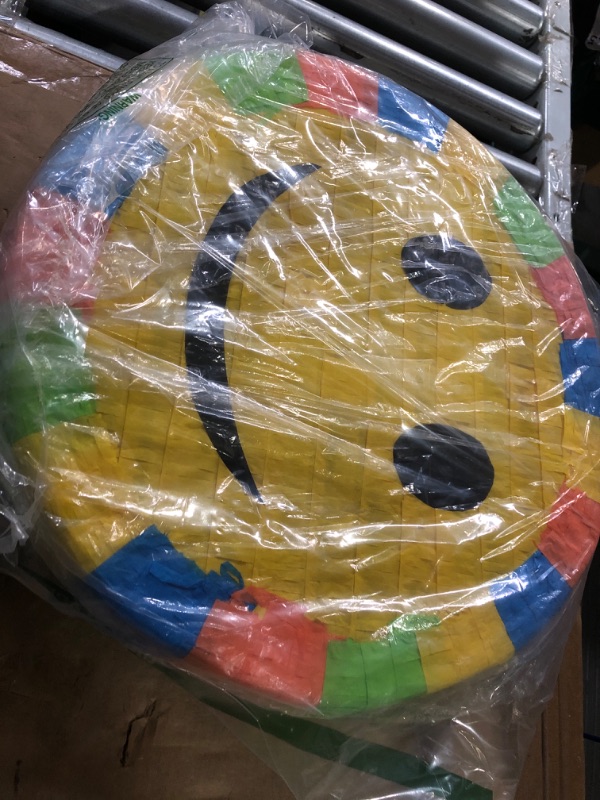 Photo 2 of Aztec Imports, Inc. Magic Cabin Smiley Face Pinata , Yellow