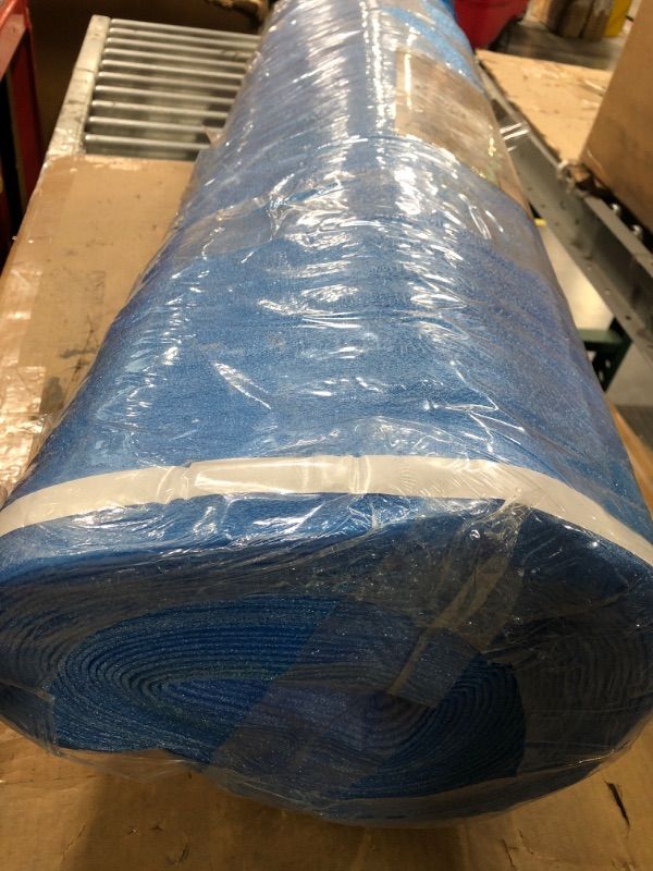 Photo 2 of (1x) 600Sqft AMERIQUE Premium 3 Mm Thick Flooring Underlayment Padding with Tape & Vapor Barrier 3 in 1 Heavy Duty Foam (600SF Total, 200SF/Roll), 600 Sq.', Royal Blue 