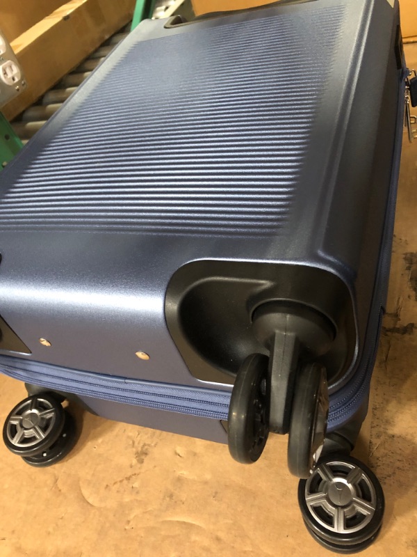 Photo 2 of **USED BUT APPEARS NEW**  Travelpro Platinum Elite Hardside Expandable Spinner Wheel Luggage TSA Lock Hard Shell Polycarbonate Suitcase, Dark Sky Blue, Carry-on with-Laptop Pocket 21-Inch Carry-on with Laptop Pocket 