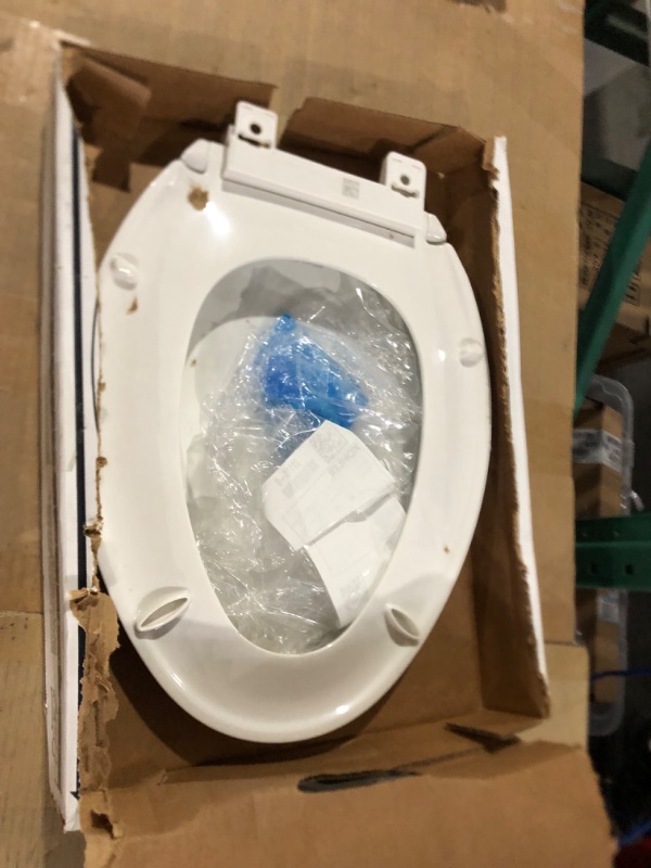 Photo 3 of  Elongated Plastic Toilet Seat, 18 5/8''