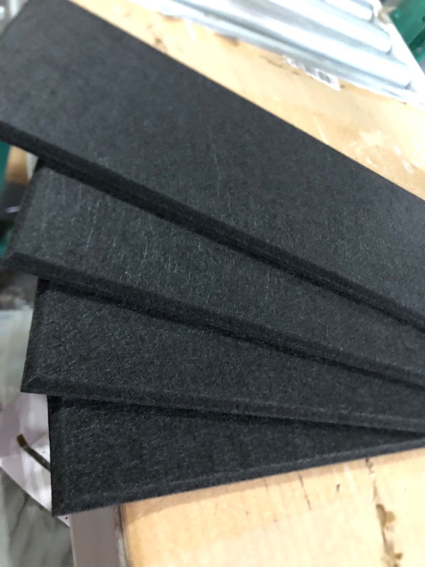 Photo 3 of 9-Pack Black Felt Pin Board Tiles- 23.6" x 53"