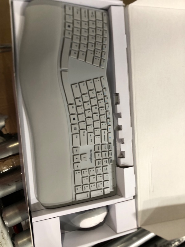 Photo 5 of Kensington Pro Fit Ergonomic Wireless Keyboard and Mouse - Grey (K75407US)