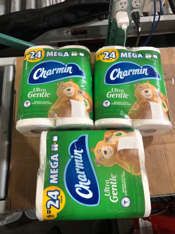 Photo 2 of Charmin Ultra Gentle Toilet Paper, 18 Mega Rolls = 72 Regular Rolls