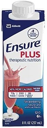 Photo 1 of (SEE NOTES) Ensure Plus 8OZ Strawberry THERAPEUTIC NUTRITION, Case of 24 EXP 05/24