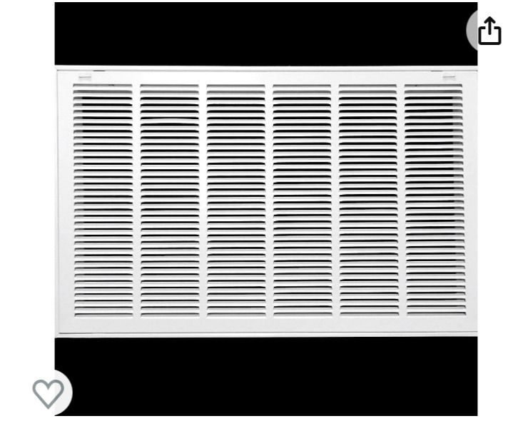 Photo 1 of 22 5/8" x 22 5/8" Steel Return Air Filter Grille 