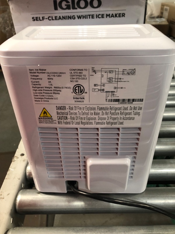 Photo 1 of Igloo Automatic Ice Maker, Self- Cleaning, Countertop Size, 26 Pounds in 24 Hours,