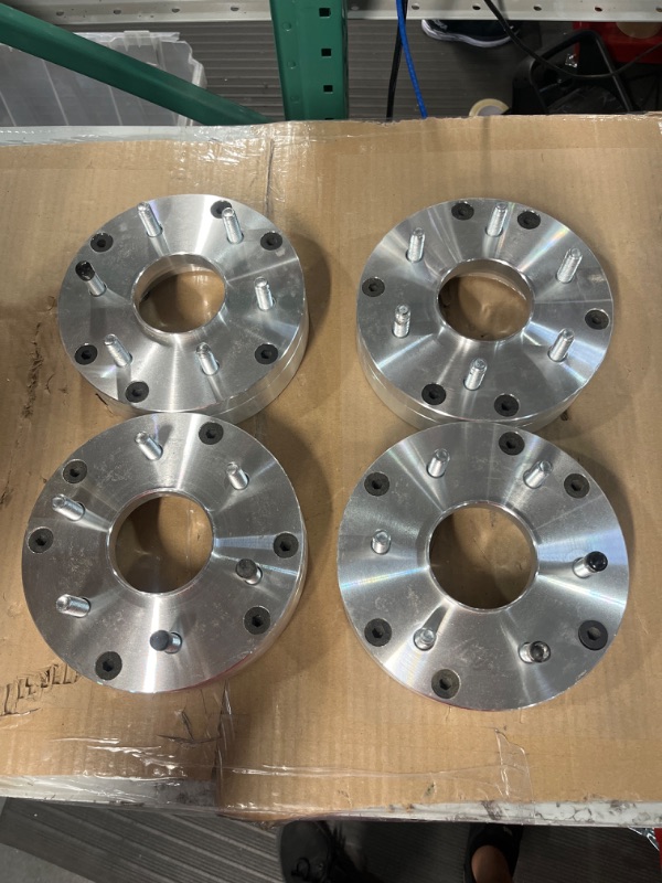 Photo 2 of 4 Wheel Adapters 5x150 to 6x5.5 (5x150 to 6x139.7) Inch Hub Centric Fit for Chevy GMC Wheels on 5 Lug Tundra Thickness 2