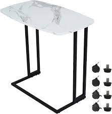 Photo 1 of Lamerge 3 Pieces Living Room Table Set, Faux Marble Coffee Table with 2 Round End