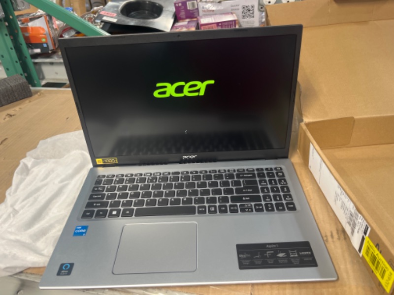 Photo 3 of Acer Aspire 5 A515-56-347N Slim Laptop - 15.6" Full HD IPS Display - 11th Gen Intel i3-1115G4 Dual Core Processor - 8GB DDR4 - 128GB NVMe SSD - WiFi 6 - Amazon Alexa - Windows 11 Home in S Mode i3-1115G4/8GB Notebook Only