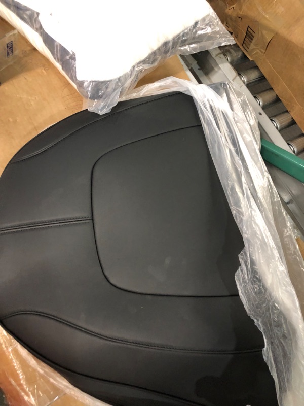 Photo 2 of *stock photo for reference* Black Panther PU Car Seat Cover, Front Seat Protector Compatible  (W 21.26? 20.87 Inch)(1Piece,Black)