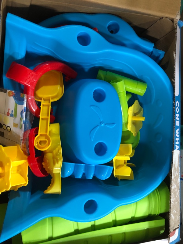 Photo 1 of Bennol Sand Water Table Toys for Toddlers Kids, 3-Tier Outdoor Sand and Water Play Table Toys for Toddlers Kids, Water Activity Tables Beach Toys for Outside Backyard for Toddlers Age 3-5
