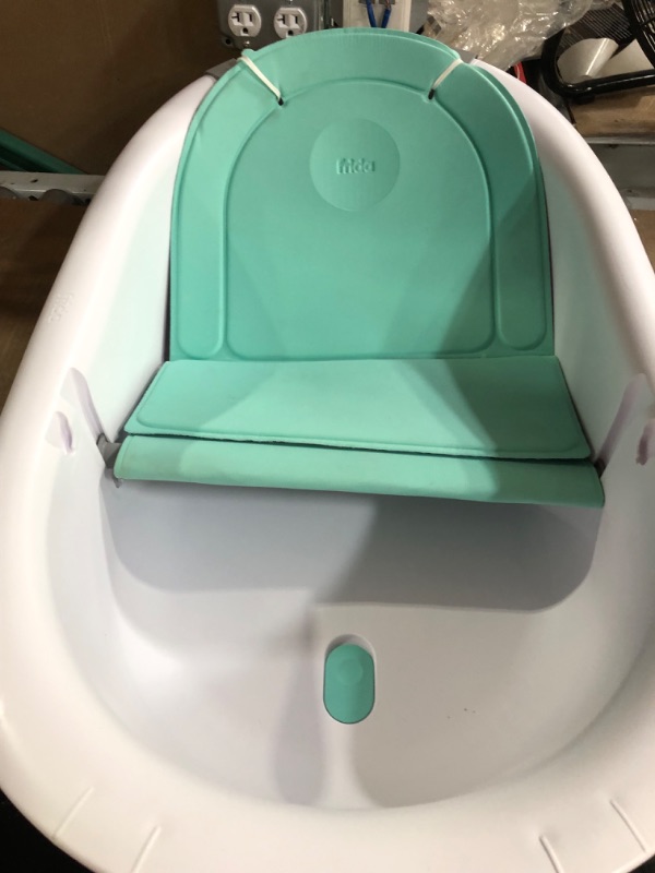 Photo 2 of 4-in-1 Grow-with-Me Bath Tub by Frida Baby Transforms Infant Bathtub to Toddler Bath Seat with Backrest for Assisted Sitting in Tub