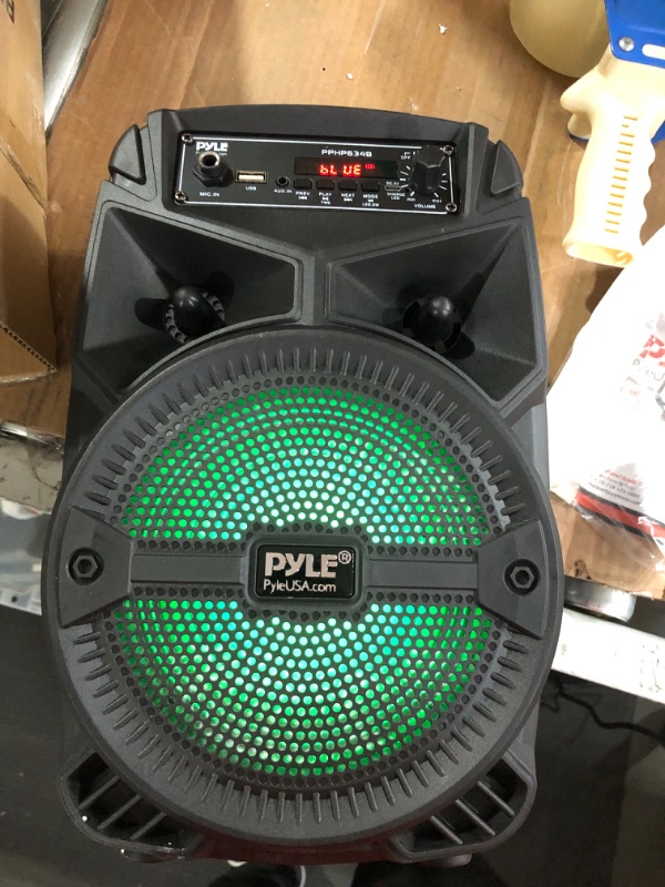 Photo 4 of Pyle Portable Bluetooth PA Speaker System - , Black, 10.10in. x 5.00in. x 3.30in. 