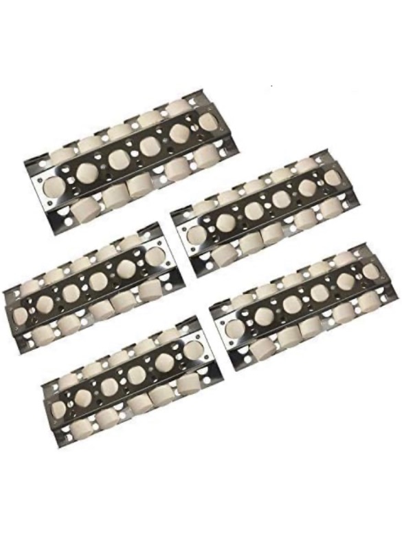 Photo 1 of GasSaf Heat Plate Replacement for Select Turbo Gas Grill Models, 16.5 inch 5-Pack Stainless Steel Heat Plate