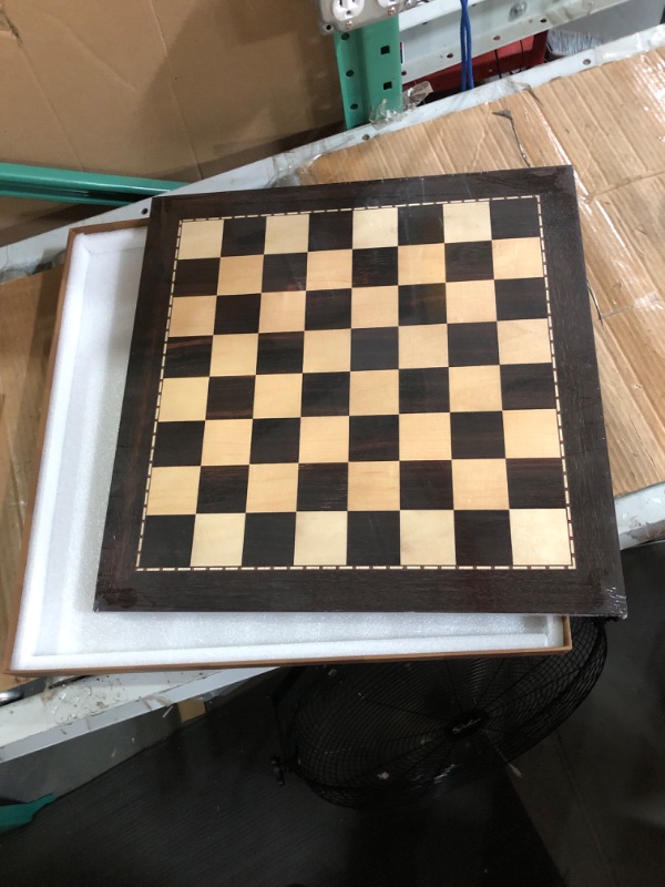 Photo 2 of AMEROUS 19 Inches Professional Wooden Tournament Chess Board with 2.0" Squares / Gift Package / Chess Board Only (No Chess Pieces)