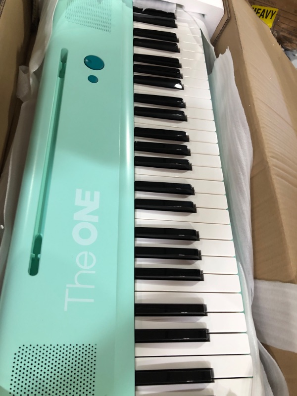 Photo 3 of The ONE Smart Keyboard COLOR 61 Lighted Keys Piano Keyboard, MIDI with 256 Tones, 64 Polyphony, Built-in LED Lights (Green)