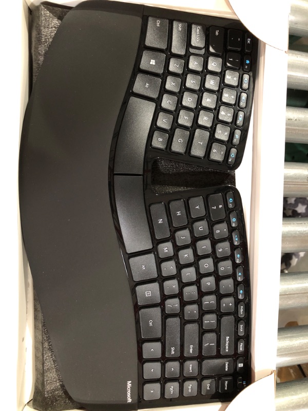 Photo 2 of Microsoft Sculpt Ergonomic Wireless Desktop Keyboard and Mouse - Black