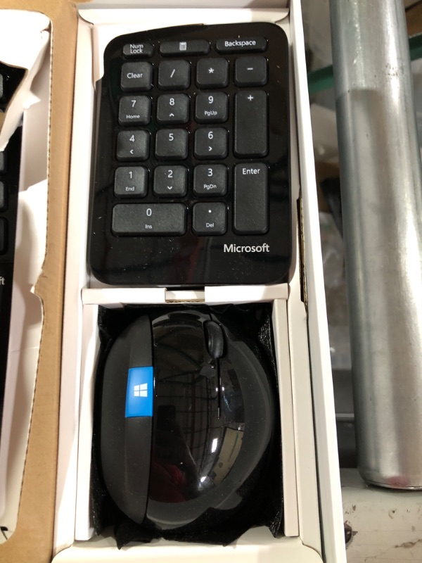 Photo 3 of Microsoft Sculpt Ergonomic Wireless Desktop Keyboard and Mouse - Black