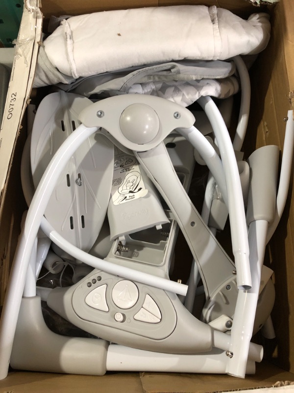 Photo 2 of Ingenuity ConvertMe 2-in-1 Compact Portable Baby Swing & Infant Seat, Battery-Powered Vibrations, Automatic Sway, Nature Sounds - Raylan