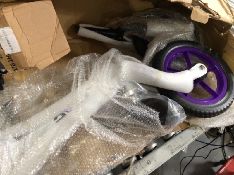 Photo 2 of ***FOR PARTS ONLY **** 
Bixe: Purple (Lightweight - 4LBS) Aluminum Balance Bike for Kids and Toddlers