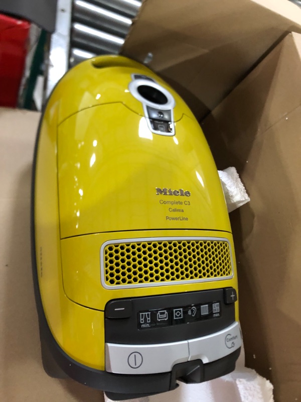 Photo 3 of Miele 41GFE036USA Complete C3 Calima Canister Vacuum, Canary Yellow