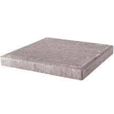 Photo 1 of 18 in. x 18 in. x 1.77 in. Pewter Square Concrete Step Stone (33-Pieces/129 sq. ft./Pallet)