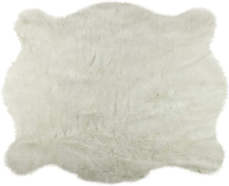 Photo 1 of **SEE NOTES**
Faux Polar Bear Rug, Used, 87" x 60"