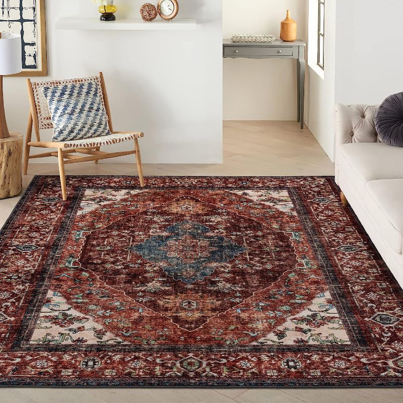 Photo 1 of (STOCK PHOTO REFERENCE ONLY, See Photos***) Soft Woven Area Rug 9x12 Feet Blue Beige