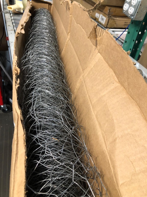 Photo 1 of *USED*1 Roll DIY Chicken Wire Metal Fence Galvanized