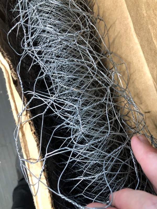 Photo 1 of *USED*1 Roll DIY Chicken Wire Metal Fence Galvanized