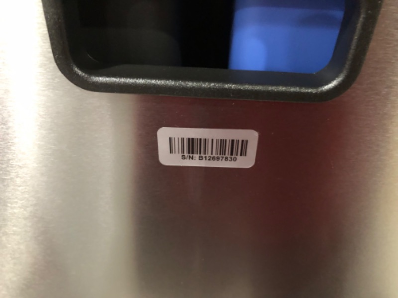 Photo 4 of **** DAMAGED ITEM **** SEE PHOTOS simplehuman 48 Liter / 12.7 Gallon Touch-Bar Dual Compartment Kitchen Recycling Trash Can, Brushed Stainless Steel 48L