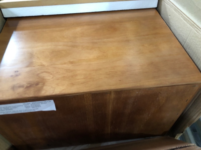 Photo 2 of  DAMAGED ITEM SEE PHOTOS Walker Edison Mid Century Modern Wood Nightstand 