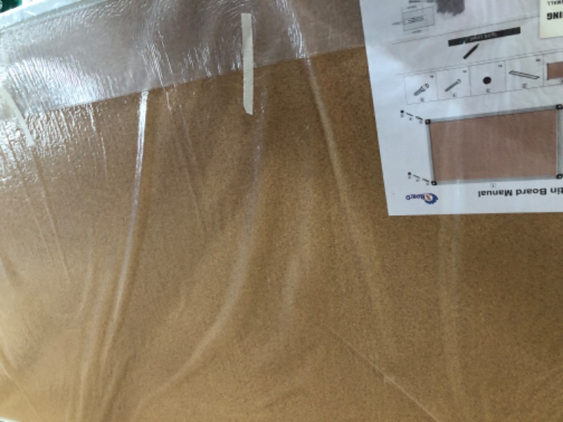 Photo 1 of XBoard Cork Board 48 x 32, Notice Cork Bulletin Board Silver