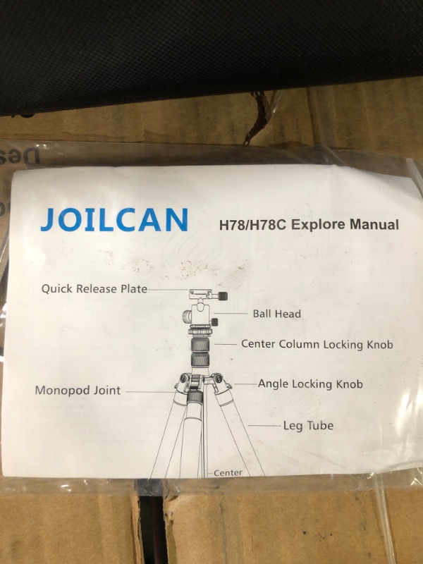 Photo 2 of Camera Tripod, 80/84 inches, 82" Camera Monopod Tripod, 360 Degree, 35 lbs Loads Black