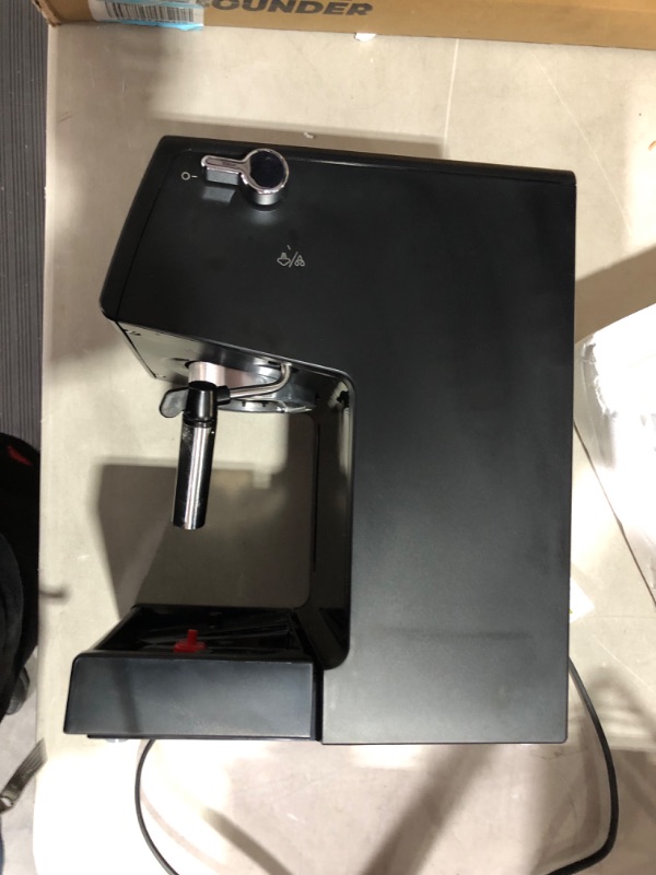 Photo 3 of ***UNTESTED - SEE NOTES***
De'Longhi Bar Espresso Machine with Advanced Cappuccino System, 9.6 x 7.2 x 11.9 inches, Black/Stainless Steel