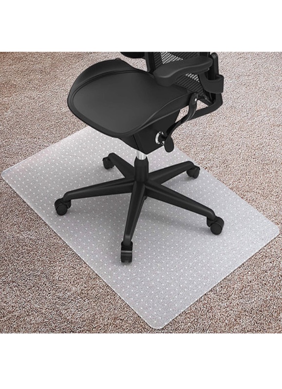 Photo 1 of Kuyal Desk Chair Mat for Carpet, 30'' x 48'' Rectangle Transparent Mats 