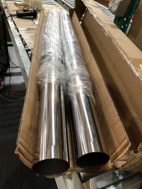 Photo 2 of 8SC82 3 Inch Straight DIY Custom Mandrel Exhaust Pipe Tube Pipe, T304 Stainless Steel, 