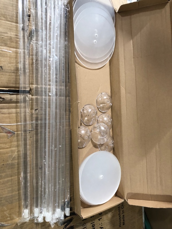 Photo 2 of Clear Acrylic Tabletop Balloon Stand Kit, 23.6'' 10 Pack